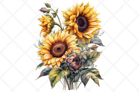 sunflower bouquet clip art