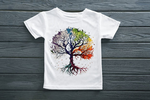Watercolor Tree of Life Clipart Bundle Sublimation Regulrcrative 