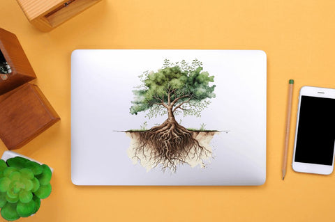 Watercolor Tree Roots Clipart Bundle Sublimation Regulrcrative 