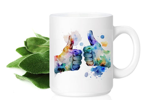 Watercolor Two Thumbs Up Clipart Bundle Sublimation Regulrcrative 