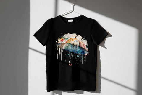 Watercolor Umbrella Clipart Bundle Sublimation Regulrcrative 