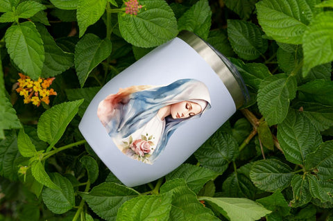 Watercolor Virgin Mary Clipart Bundle Sublimation Regulrcrative 