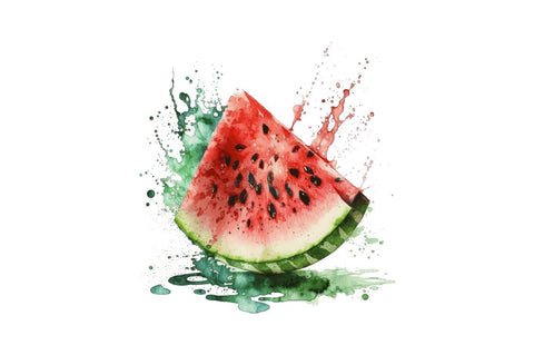 Watercolor Watermelon Clipart Bundle Sublimation Regulrcrative 