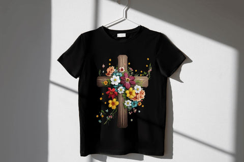 Watercolor Wooden Christian Cross Clipart Bundle Sublimation Regulrcrative 