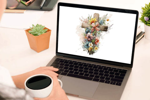 Watercolor Wooden Christian Cross Clipart Bundle Sublimation Regulrcrative 