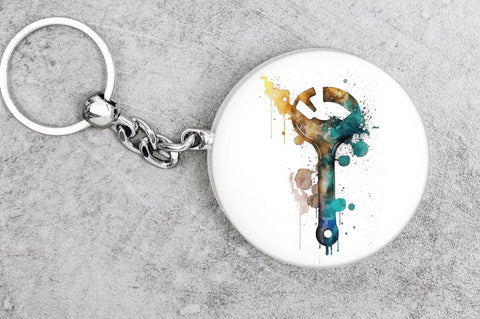 Watercolor Wrench Clipart Bundle Sublimation Regulrcrative 