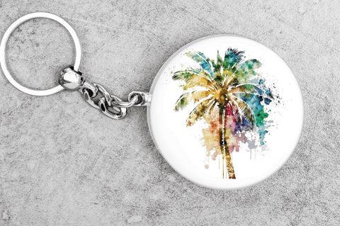 Watercolor Zipper image Palm Tree Clipart Bundle Sublimation Regulrcrative 