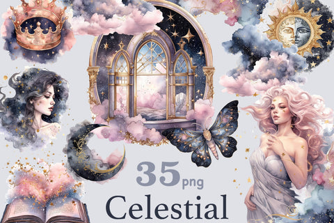 Watercolor Zodiac Clipart | Astrology PNG SVG GlamArtZhanna 