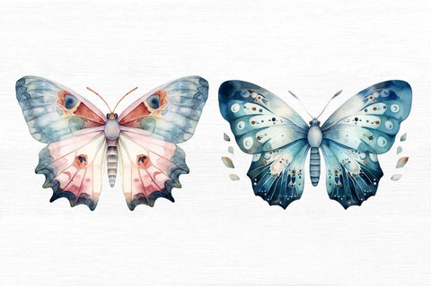 Watercolour Mystical Moth clipart Sublimation Regulrcrative 