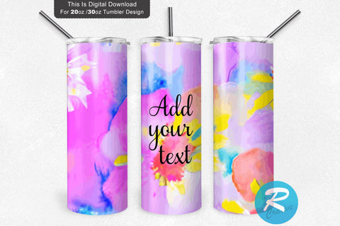 Watercolour purple 20 oz / 30 oz Tumbler PNG Sublimation Regulrcrative 