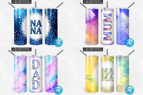 Watercolour Tumbler Bundle Sublimation Regulrcrative 