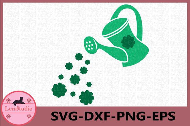 Watering can Clover Svg SVG Lerastudio 