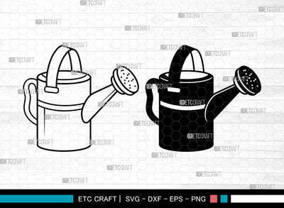 Watering Can SVG, Gardening Svg, Garden Svg, Watering Can Icon, Garden Can Svg, Watering Can SVG ETC Craft 