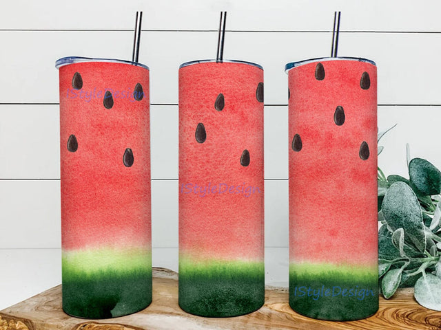 Watermelon 20oz Skinny Tumbler Png, Fruit Tumbler Png Design, Summer Fruits Tumbler Png, Pink Watermelon Tumbler Png, Watermelon Gift Sublimation iStyleDesign 