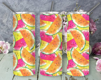 Watermelon 20oz Skinny Tumbler Png, Summer Tumbler Png, Summer Vibes, Summer Pattern, Summer Fruits Tumbler Png, Watermelon Gift Sublimation DesignSVG 