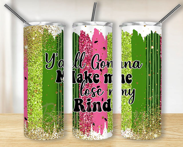 Watermelon 20oz Skinny Tumbler Sublimation, Watercolor Summer Tumbler Wrap, Watemelon Glitter Tumbler Sublimation BouDesign 