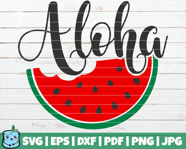 Watermelon Aloha SVG MintyMarshmallows 