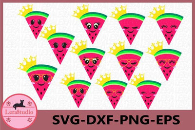 Watermelon Crown SVG SVG Lerastudio 
