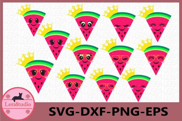 Watermelon Crown SVG SVG Lerastudio 