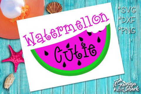 Watermelon Cutie SVG Design Shark 