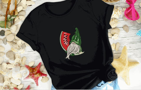 Watermelon Gnome, Fruity Gnome Embroidery Design Embroidery/Applique DESIGNS Angie 