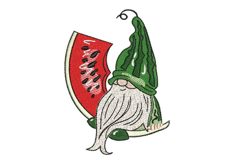 Watermelon Gnome, Fruity Gnome Embroidery Design Embroidery/Applique DESIGNS Angie 