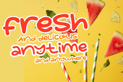watermelon is delicious Font LetterdayStudio 