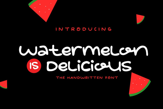 watermelon is delicious Font LetterdayStudio 