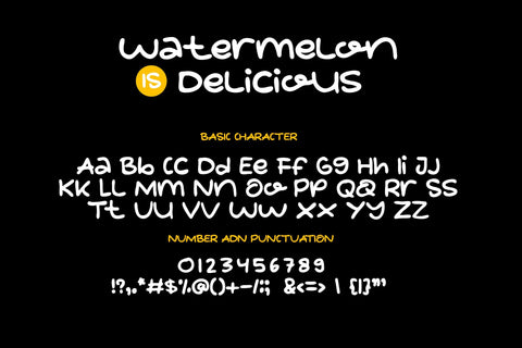 watermelon is delicious Font LetterdayStudio 