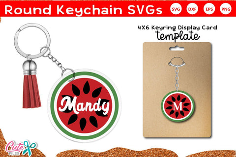 Watermelon keychain SVG file for crafter SVG Cute files 