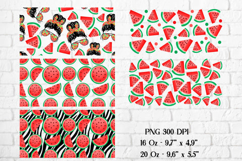 Watermelon libbey can glass sublimation | Summer sublimation Sublimation Svetana Studio 