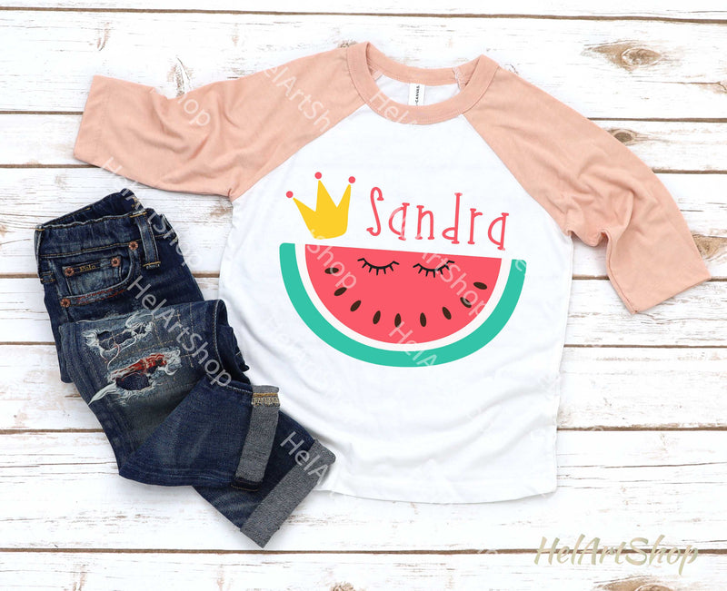 Watermelon Monogram SVG, Summer Monogram Svg, Girl Design SVG _HelArtShop_ 