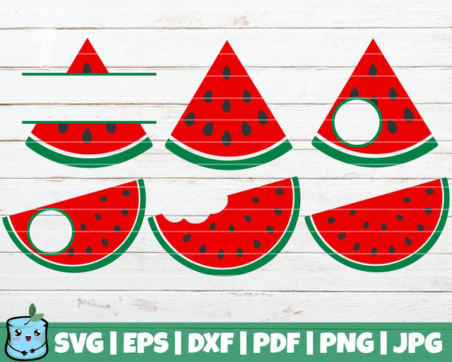 Watermelon Monograms SVG MintyMarshmallows 