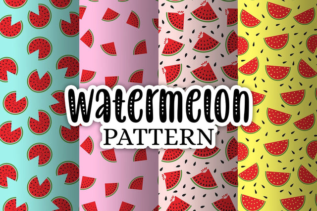 Watermelon Pattern Graphic Digital Pattern SmmrDesign 