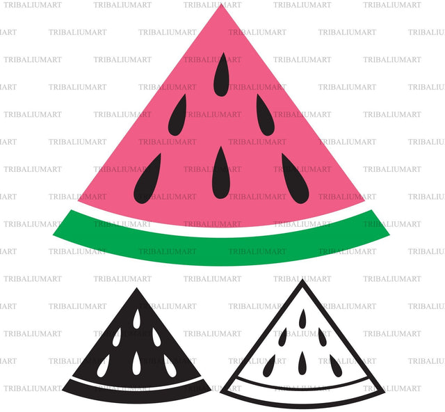 Watermelon slice SVG TribaliumArtSF 