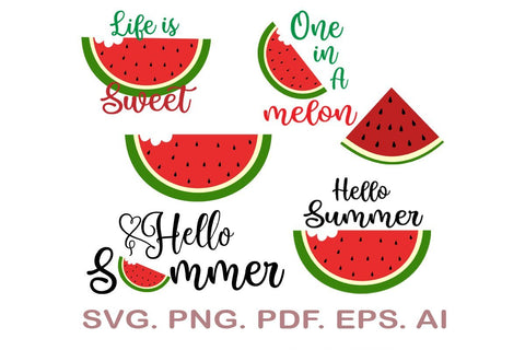 Watermelon SVG Cut File, Watermelon Svg, Watermelon Slice, Summer Svg, Fruit Svg, Bundle SVG MagicDesignUS 