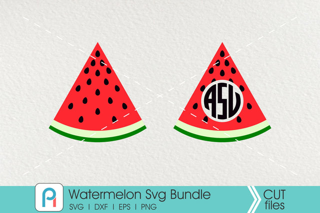 Watermelon Svg, Watermelon Clip Art, Watermelon Monogram Svg SVG Pinoyart Kreatib 