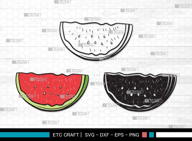 Watermelon SVG | Watermelon Svg | Watermelon Slice Summer Svg | Fruit Svg | Watermelon Clipart SVG ETC Craft 