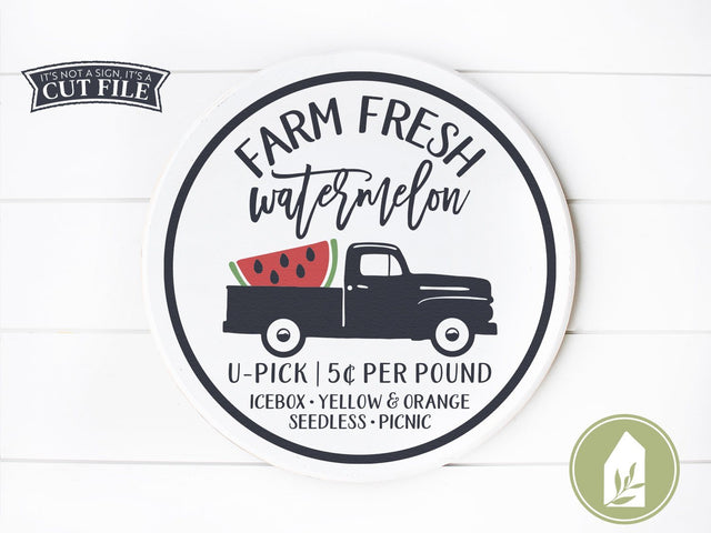 Watermelon Truck SVG | Vintage Truck SVG | Farmhouse Summer SVG Files SVG LilleJuniper 
