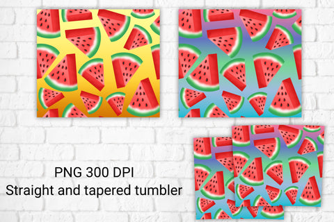 Watermelon tumbler design | Summer tumbler design Sublimation Svetana Studio 