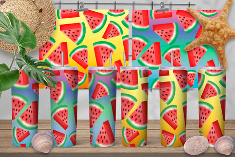 Watermelon tumbler design | Summer tumbler design Sublimation Svetana Studio 