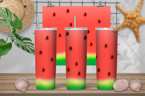 Watermelon tumbler design | Summer tumbler design Sublimation Svetana Studio 