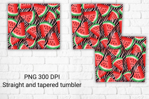 Watermelon tumbler design | Zebra tumbler design Sublimation Svetana Studio 