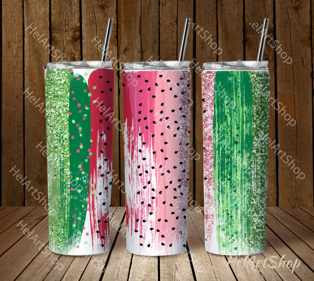 Watermelon Tumbler PNG, Summer SKINNY TUMBLER Png Sublimation _HelArtShop_ 