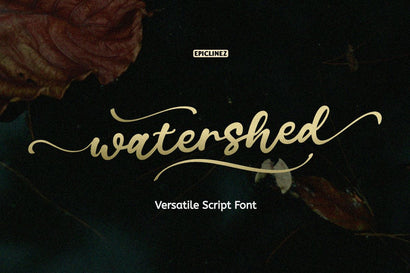 Watershed Script Font Epiclinez 