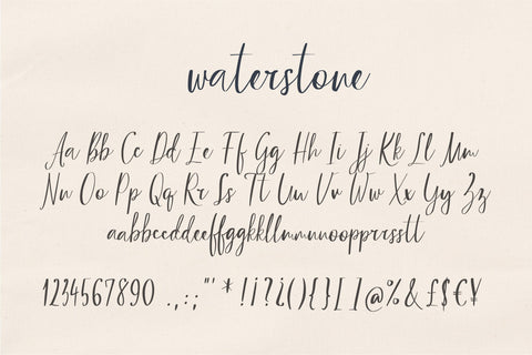 Waterstone Font Sunday Nomad 