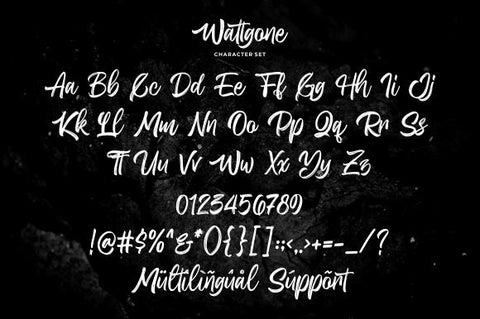 Wattgone – Handbrush Font Font Garisman Studio 