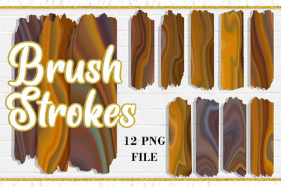 Wave Brown Brush Strokes, PNG Sublimation Design Sublimation artnoy 