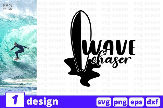 Wave chaser SVG Cut File SVG SvgOcean 