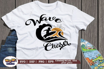 Wave chaser svg, Summer svg, Beach svg, Png, Dxf SVG Wowsvgstudio 